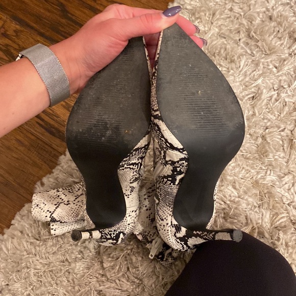 Steve Madden Whimsy Snakeprint Booties - Picture 8 of 11